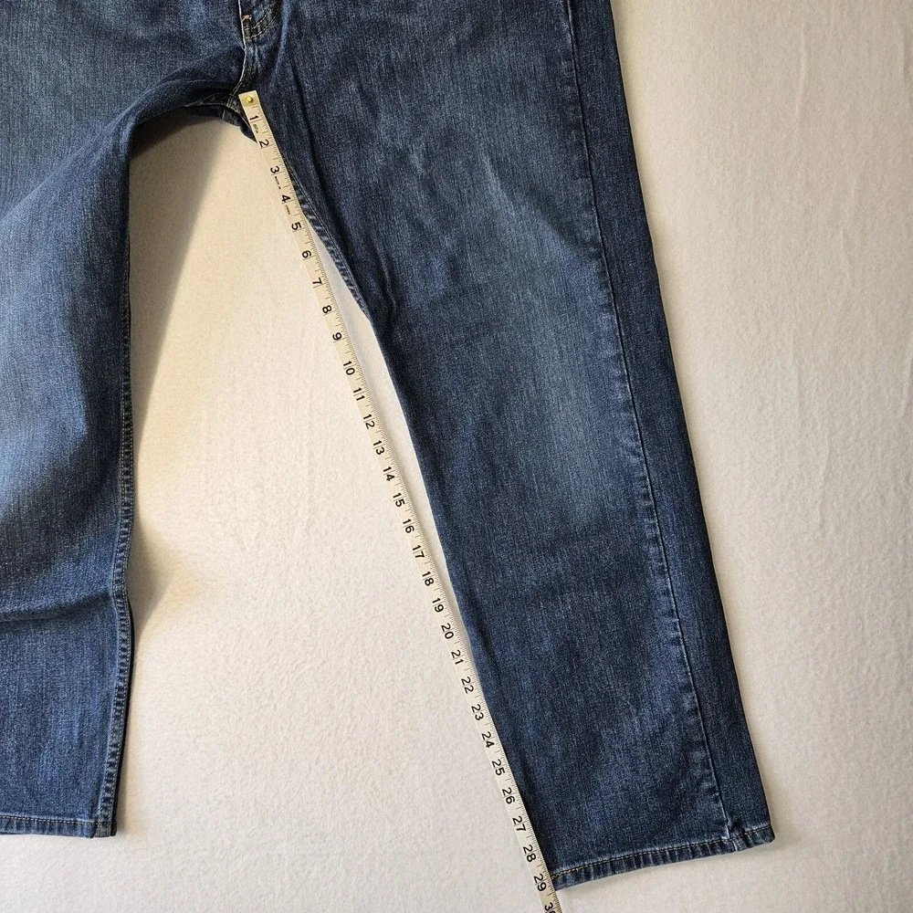 Levis 505 Jeans Mens 40x30 Blue Denim Straight Leg Dark Wash Excellent USED Cond